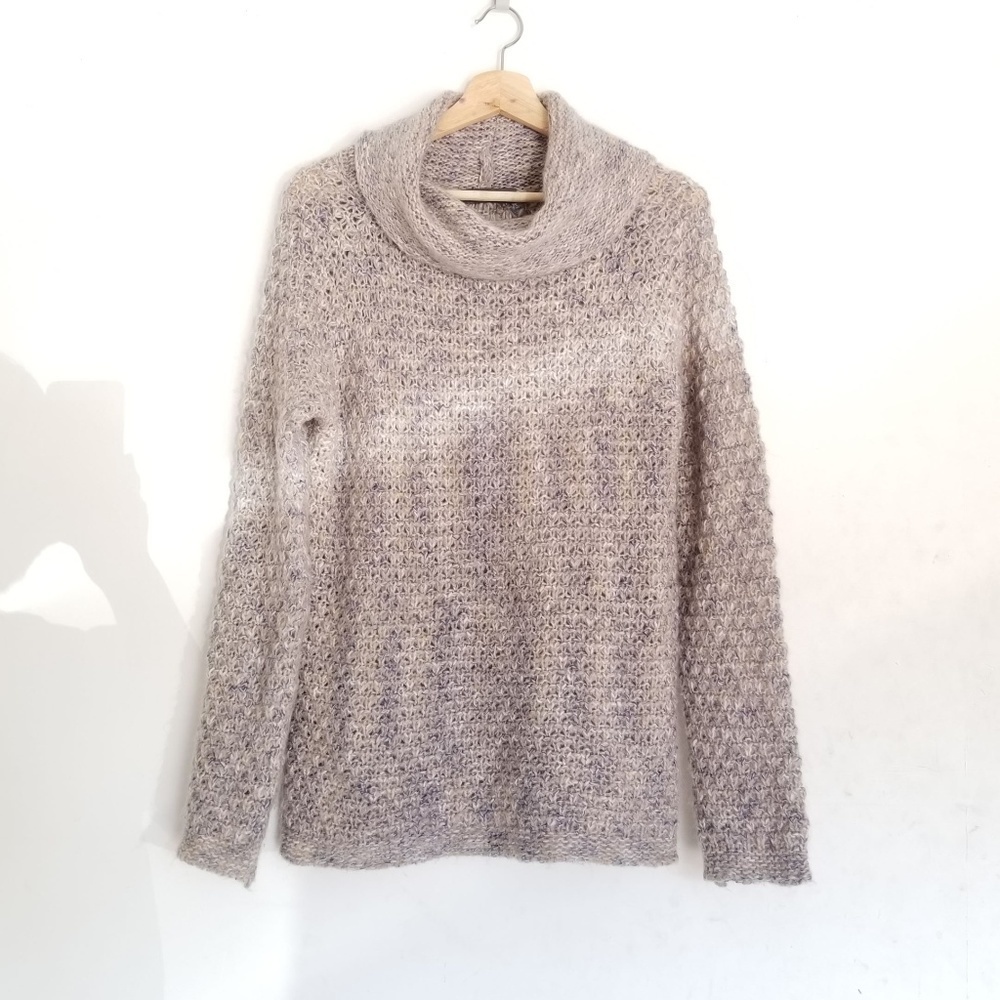 Anthro Elsamanda Mohair Wool Cowl Neck Sweater Med